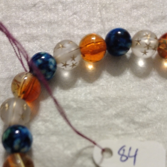 Artemis's Gems custom-made beaded bracelet with metal sun charm - Picture 5 of 5